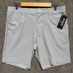 Rhone 9" Momentum Golf Shorts Size 34 Arctic Blue Blue Blizzard Mens Performance